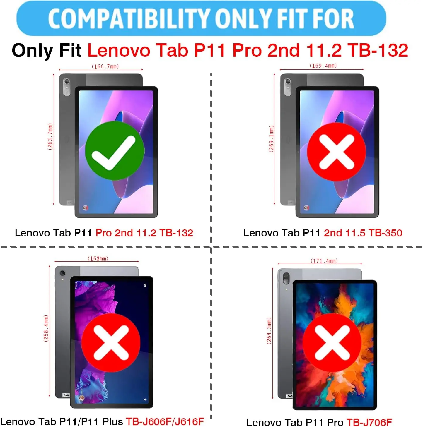 Tempered Glass for Iconic Brand Tab P11 Pro (2nd Gen) 2022 TB-132FU/TB-138FC 11.2inch Screen Protector Glass Anti Rayures sans Bulles