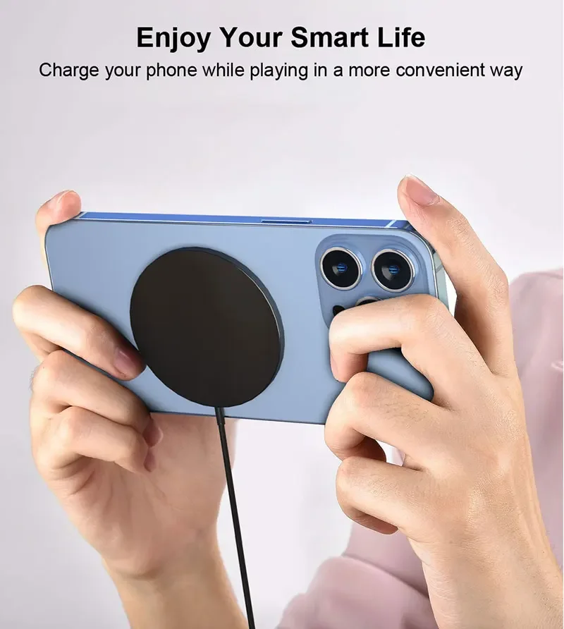 Description Picture 5 of item30W Magnetic Wireless Charger Pad Fast Charging Stand for iPhone 15 14 13 12 Pro Airpods PD Macsafe Phone Chargers Dock Station