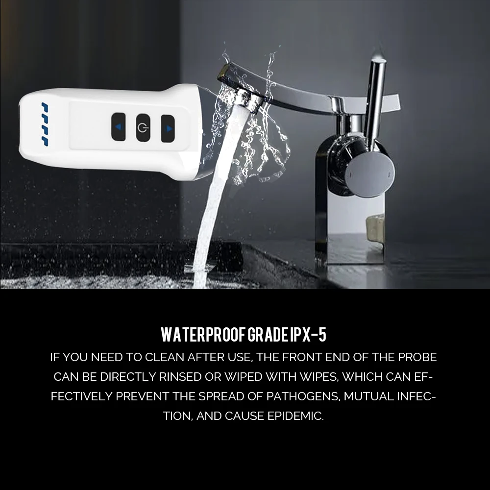 Support Android ISO Color Doppler Linear Convex Dual Probe 2 In 1 Pocket Wireless Handheld Ultrasound Scanner for ABD GYN OB....