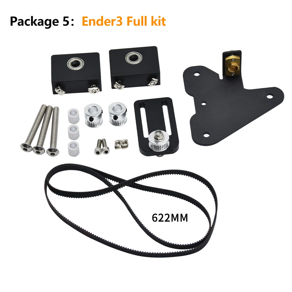 Description Picture 6 of itemZ Axis Kit For Ender 3/Pro/CR 10 Ender 3 V2 3d printer axis Timing belt 3D Printed Accessories Upgrade Kit Ring Belt Kit