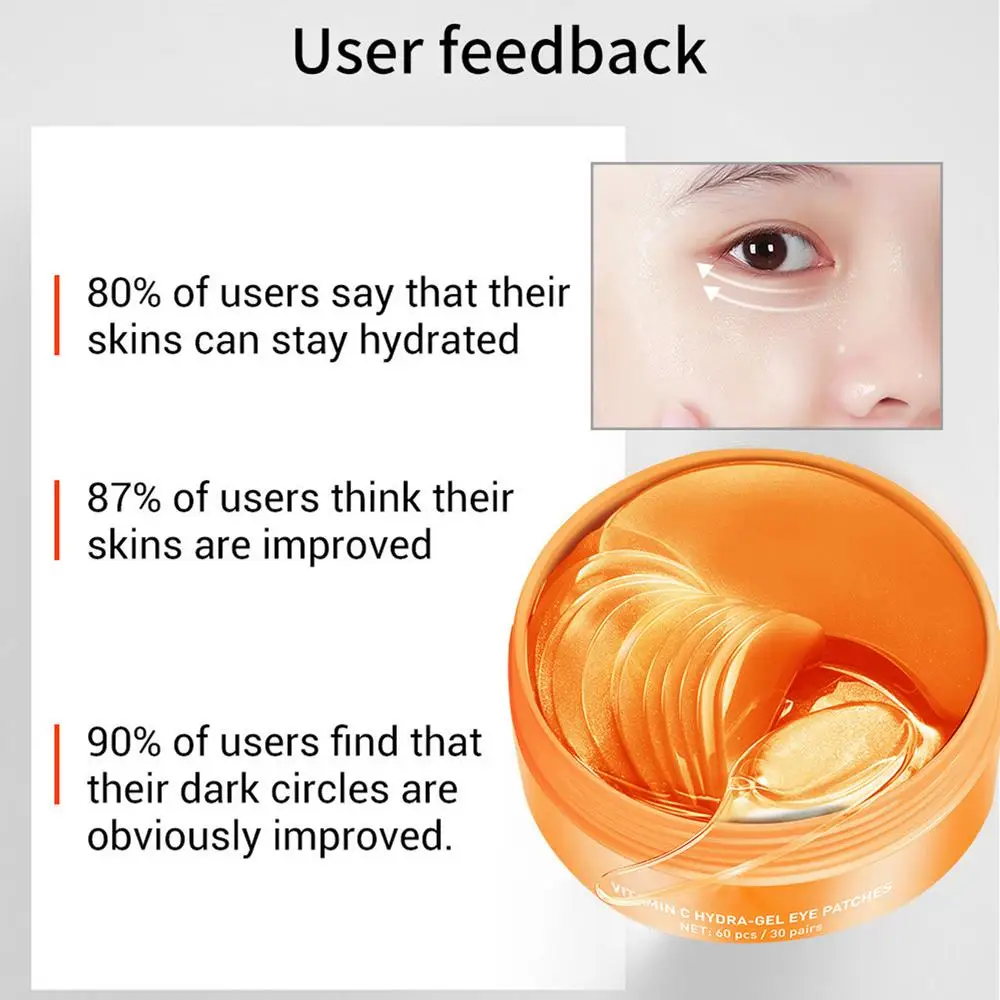 Description Picture 5 of itemEye Brightening Patches Dark Circle Depuffing Under Eye Pads Eye Skin Care Pads For Rejuvenating Under Eye Gel Treats Tiny Bumps