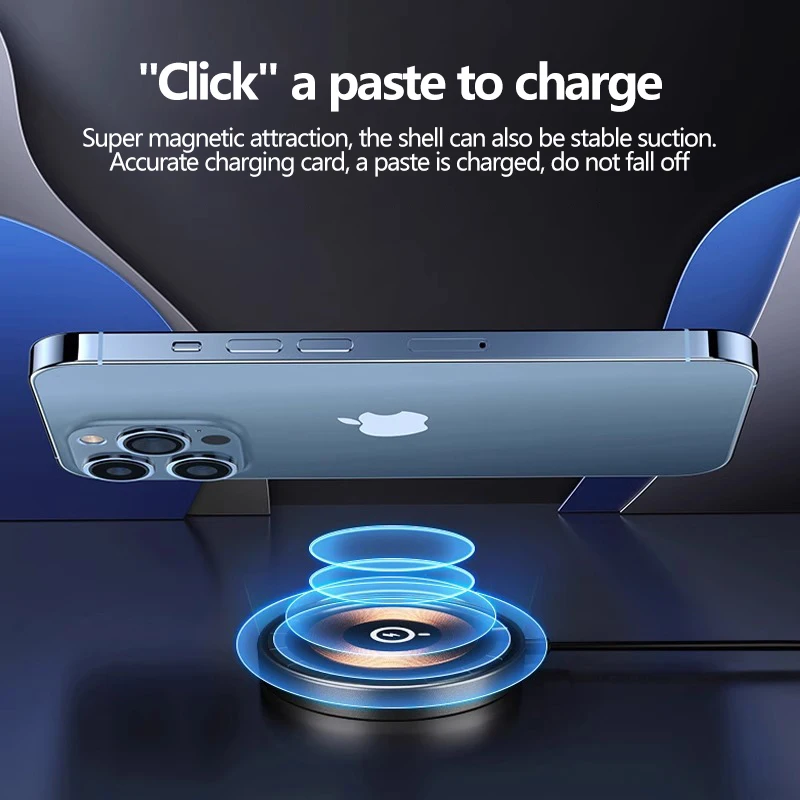 30W Type C Magnetic Wireless Charger For Samsung S22 S23 Ultra Iconic Brand Fast Charging For iPhone 15 14 13 Pro Max Wireless Charger