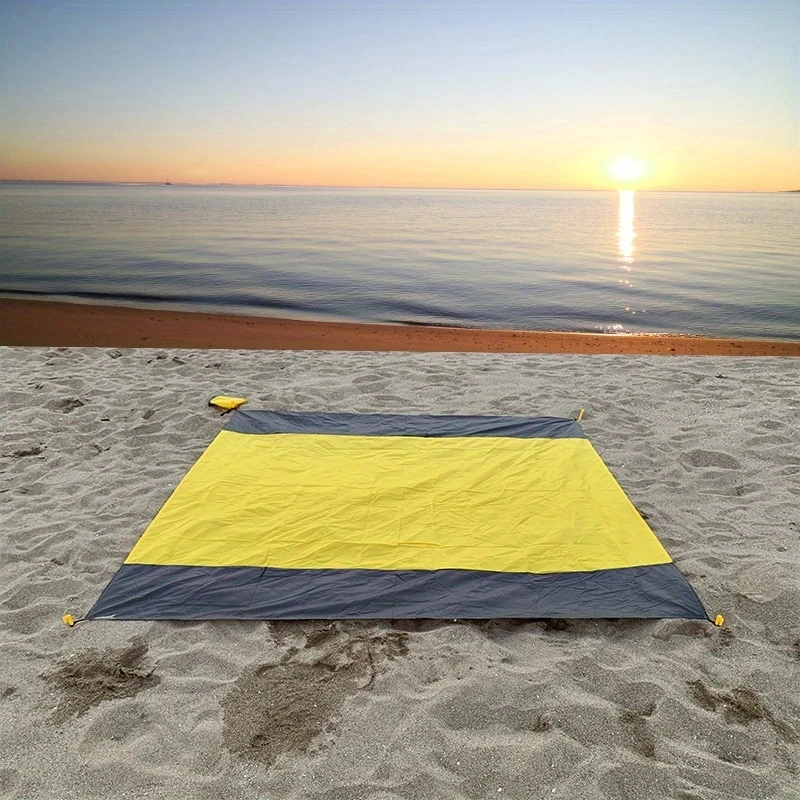 Description Picture 2 of itemBeach Blanket Sandfree 82″ x 79″ Quick Drying Compact Soft Pocket Outdoor Beach Stuff Mat, Waterproof Picnic Blanket Beach Stuff