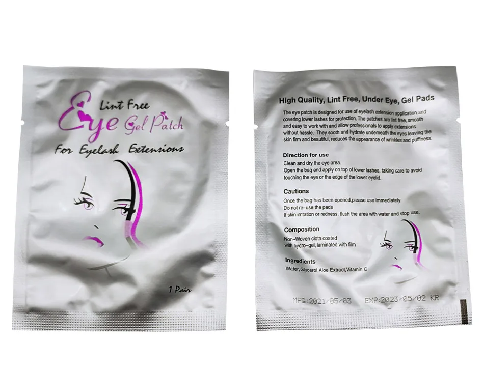 Description Picture 5 of item500 pairs Eyelash Extension Paper Patches Grafting Eye Stickers Lint-free Eyelash Under Eye Pads Eye Paper Patches Tips Sticker
