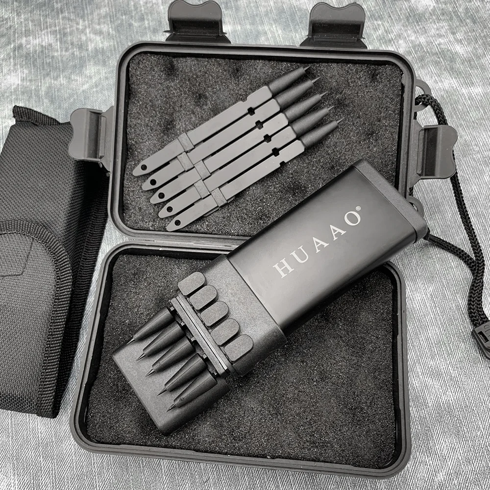 Description Picture 5 of itemSelf Defensive BALLISTIC DART GUN PISTOLA LAUNCHER Hunting Shooting Shooter New Outdoor Tactical EDC Tool Gift Waterproof Box