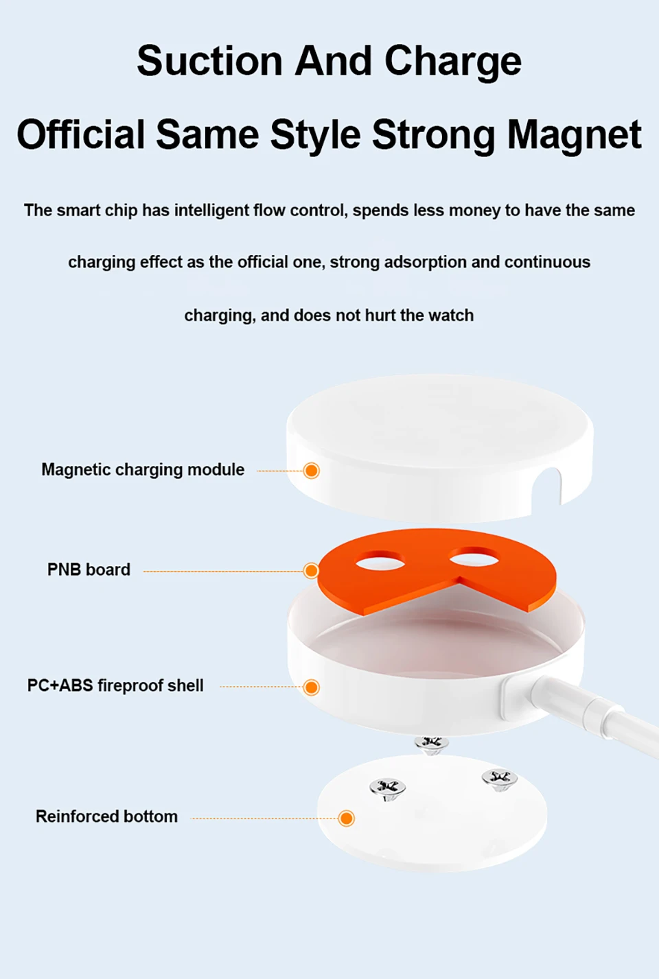 Description Picture 6 of itemMagnetic Wireless Charger For Apple Watch 8 7 6 5 SE USB Type C Original Fast Charging For iWatch Series Ultra 4 3 2 Cord Cable