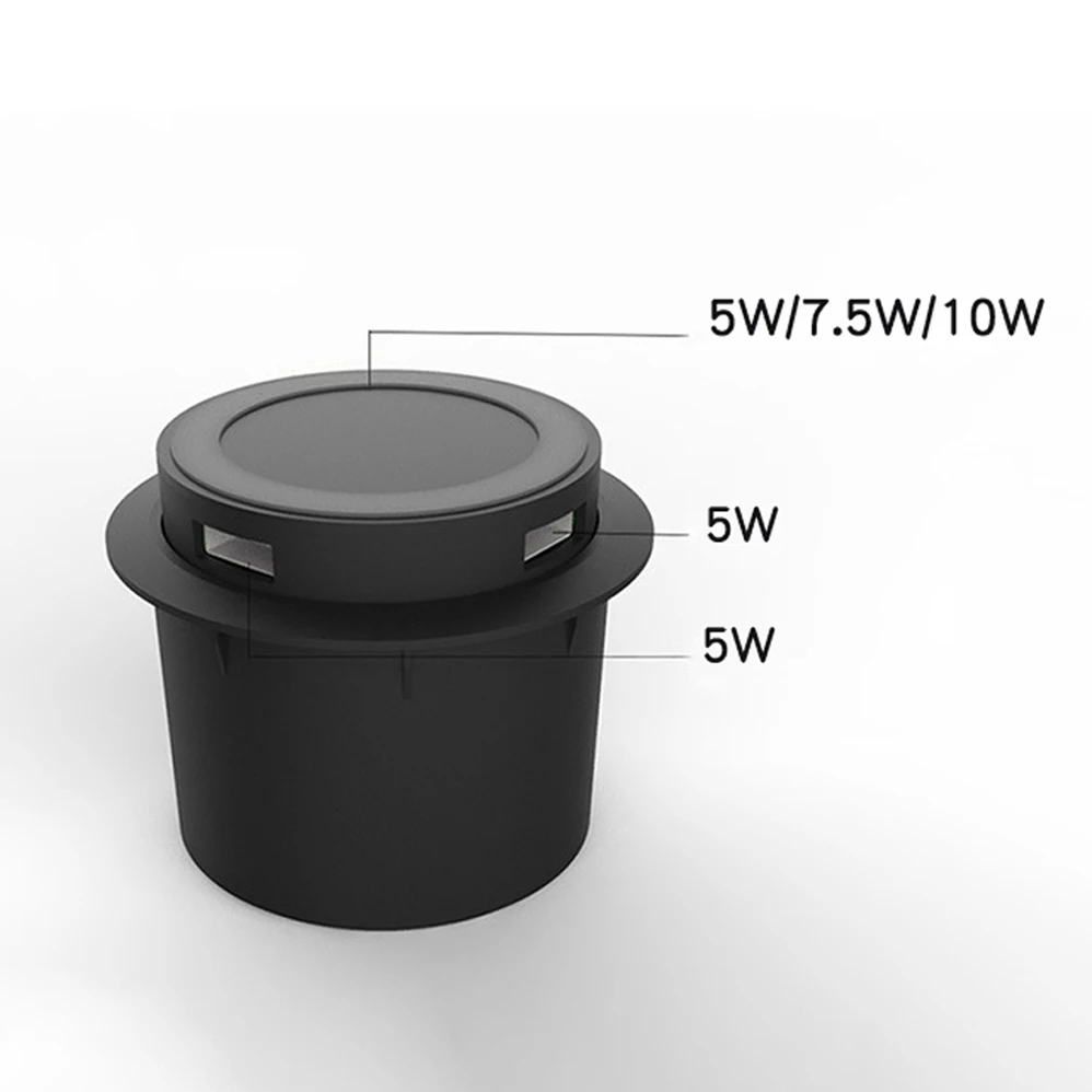 Description Picture 5 of item46W Furniture Desktop Embedded Table Wireless Charger Station QC3.0 USB Type C PD Fast Charging For iPhone 13 14 12 Samsung S23