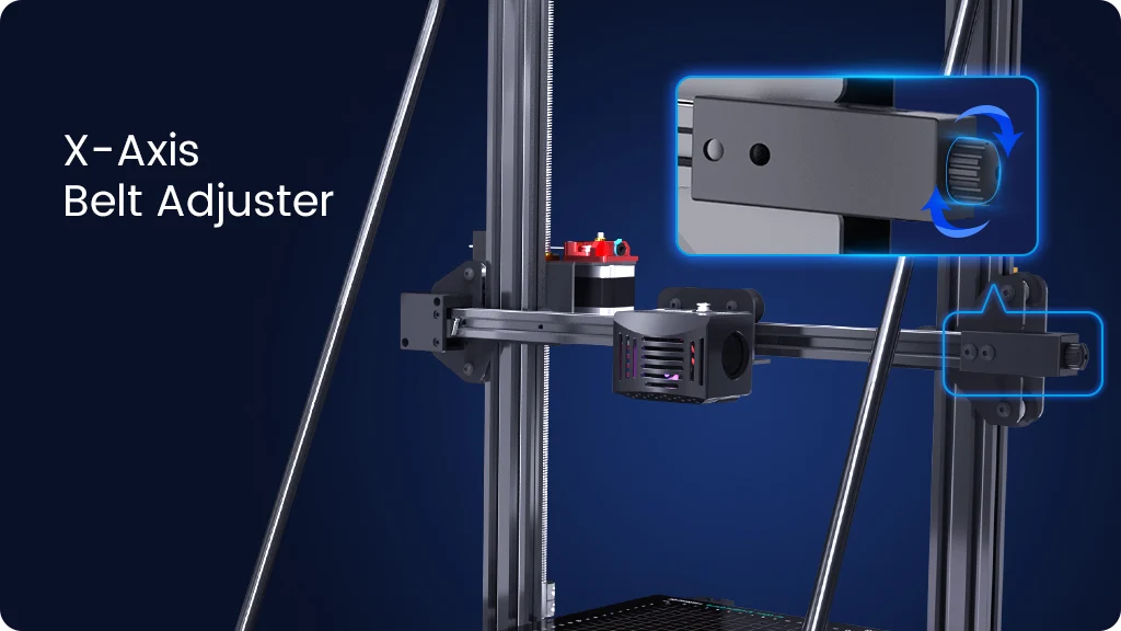 Description Picture 4 of itemSUNLU 3D Printer S9 FDM Printer Print Silent Motherboard Easy Assembly Resume Printing Touch Screen Auto Leveling Fast Heat