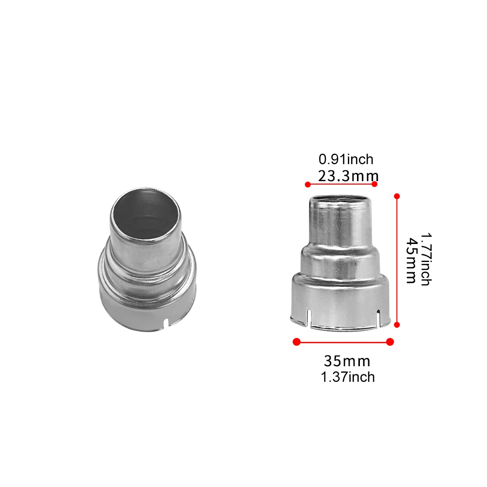 Description Picture 5 of itemHeat gun nozzles hot air gun nozzles for building hair dryers spoon reflector scraper cone glass protection nozzle 35mm diameter