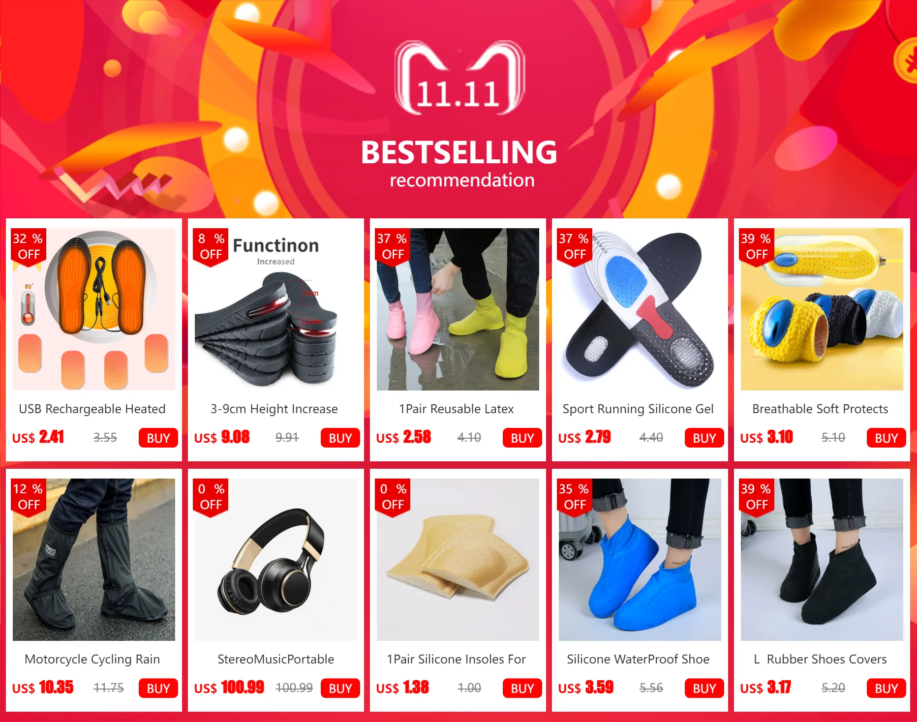 Description Picture 2 of itemFoot Care Insoles Orthopedic Insoles Silicone Correcting Flat Feet Support Soles of Sports Silicone Pads