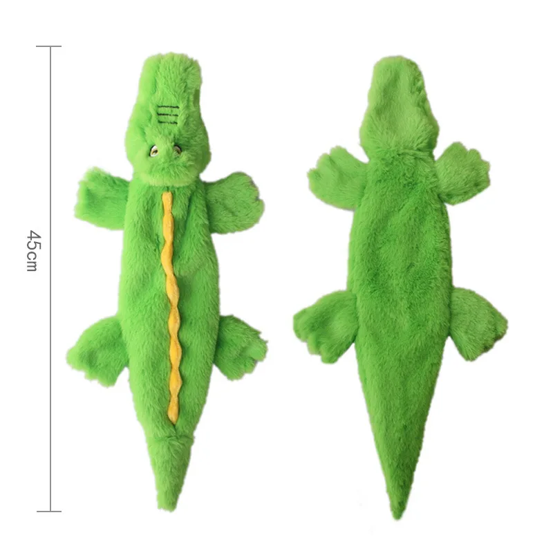 Description Picture 3 of itemNew Cute Plush Toys Squeak PetCrocodile Pig Elephant Animal Sound paper Plush Toy Dog Chew Squeaky Whistling Involved Dog Toys