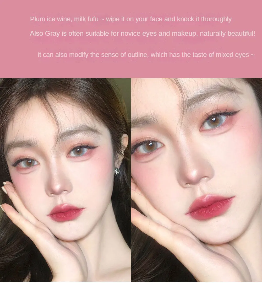 Description Picture 6 of itemFace Blusher Matte Natural Cheek Tint Brighten Face Waterproof Face Contouring Cosmetics Blush Powder Soft Female Makeup 1pcs