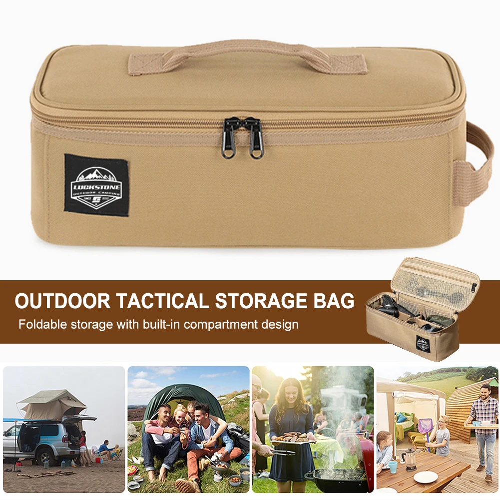 Description Picture 6 of itemPortable Outdoor Cookware Tableware Tote 900D Oxford Cloth Multifunctional Camping Handbag Large Capacity for Picnic Backpacking