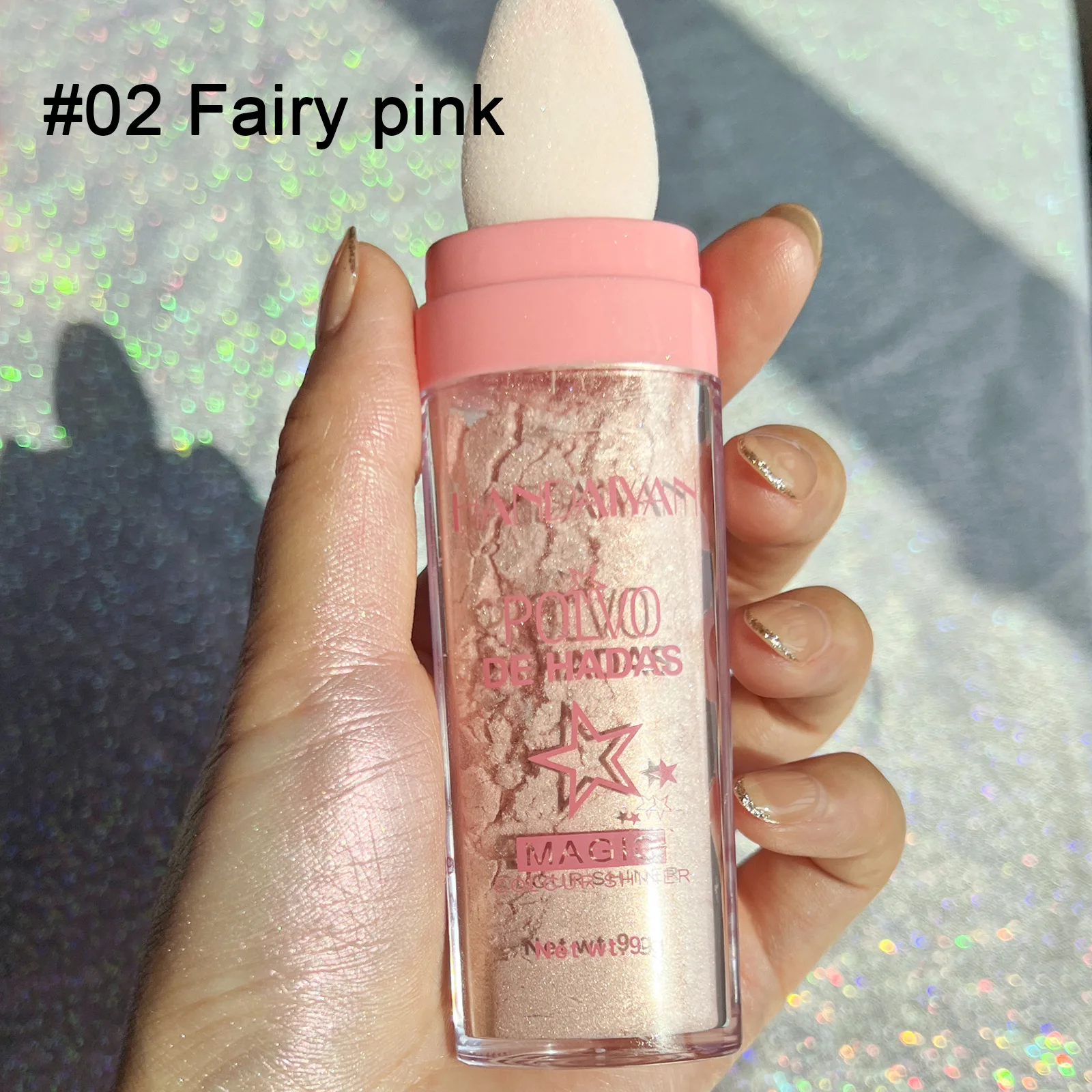 Description Picture 5 of item6 Color Highlighter Powder Fairy Powder Shimmer Contour Blush Powder hree-Dimensional Repairing Blush for Girl Face Body