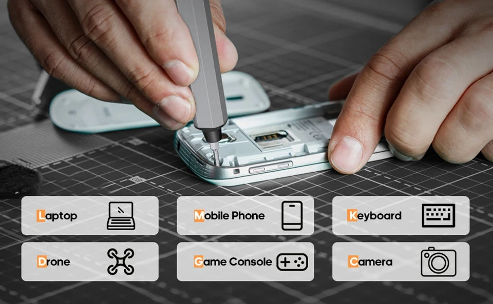 Description Picture 5 of itemARROWMAX Precision Electric Screwdriver Set with 4 Gears Torque OLED Display Rechargeable Cordless Screwdriver SES Plus