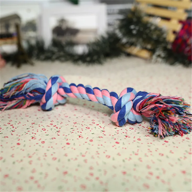 Dog Toys Knot Rope Chew for Small Medium Large Dogs Durable Braided Pets Interactive Funny Teeth Cleaning Supplies 1pc