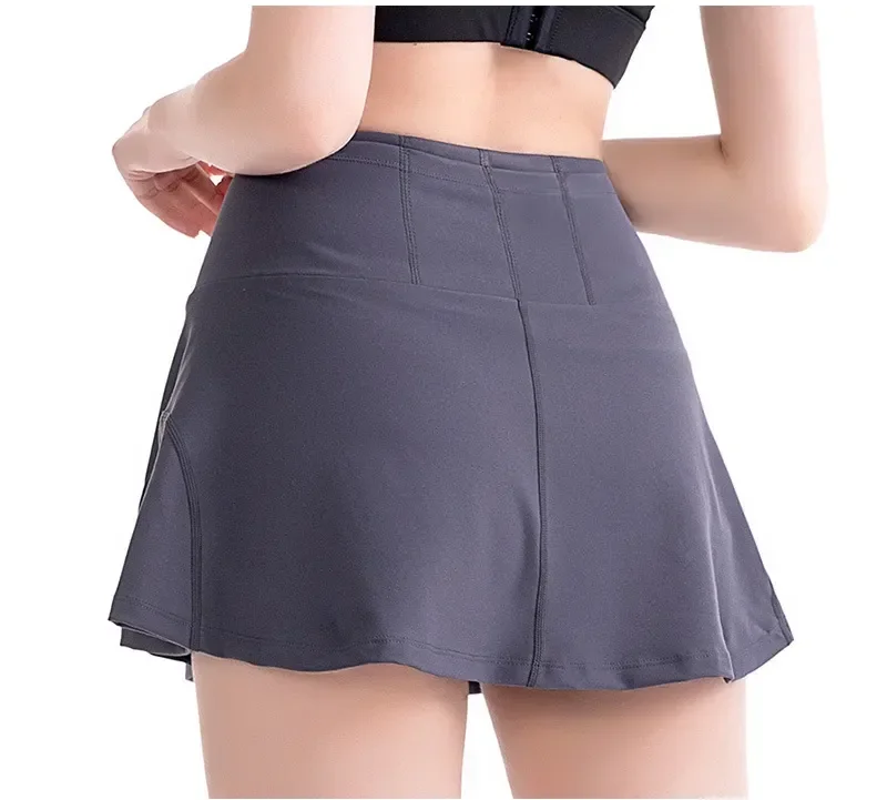 Description Picture 3 of itemLulu Women Tummy Control Yoga Shorts Running Sports Tennis Shorts 2 in Quick Dry Skirts Lightweight Breathable Short