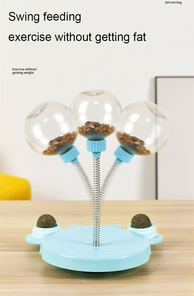 Description Picture 4 of itemPet Puzzle Food Leaking Ball Toy Cat Dog Interactive Treat Leaking Toy Catnip Slow Cat Dog Feeder Fun Pet Products Accessories