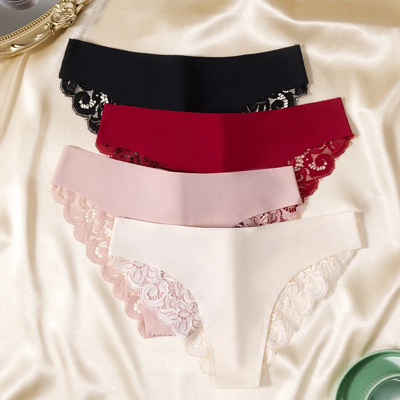 Description Picture 3 of itemGiczi 6PCS/Set Women's Panties Sweet Lace Underwear Breathable Silk Satin Briefs Sexy Lingerie Soft Comfortable Woman Underpants