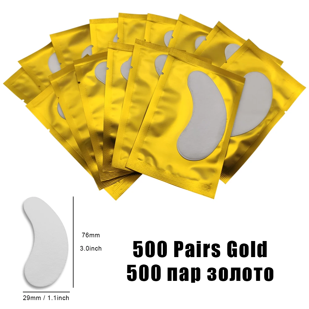 500pairs Gold