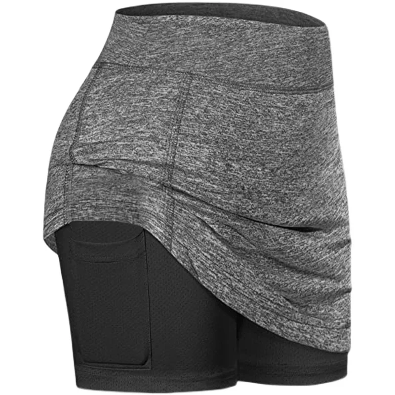 Description Picture 6 of itemActive Athletic Skort Skirt with Pockets Women's Plus Size Double-Layer Shorts for Running Tennis Yoga Workout