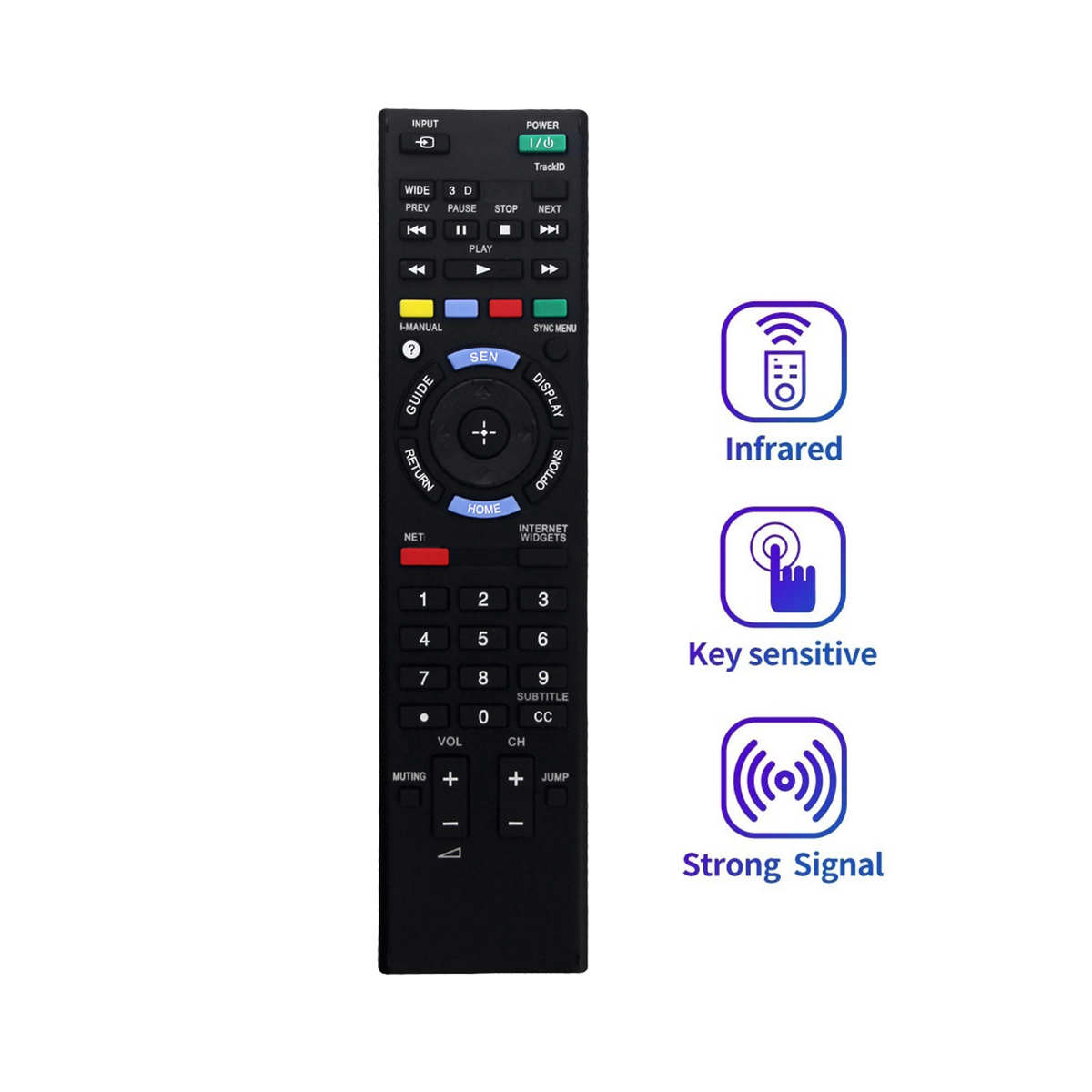 Description Picture 5 of itemRM-YD073 Replace Remote for Iconic Brand BRAVIA TV KDL-46HX750 KDL-40HX750 KDL-32HX750 KDL-46HX751 KDL-46HX850 KDL-55HX750