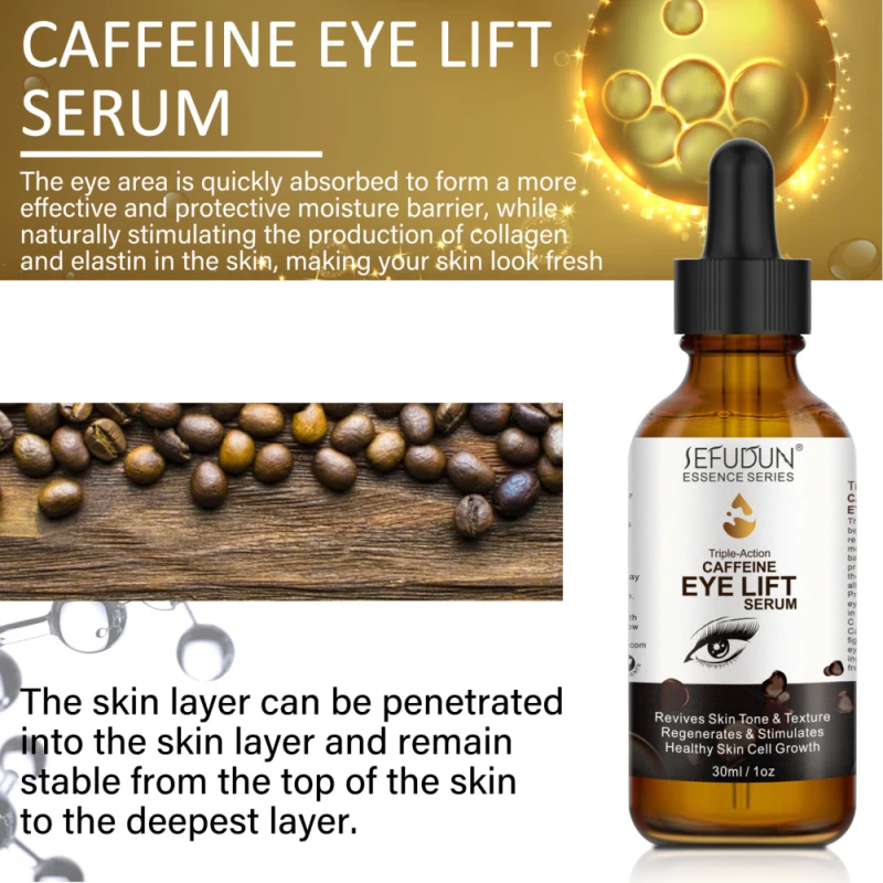 Description Picture 5 of itemSEFUDUN's New Coffee Eye Lifting Serum Smoothes Dark Circles, Moisturizes, Soothes And Anti-wrinkle Eye Care Anti-Aging