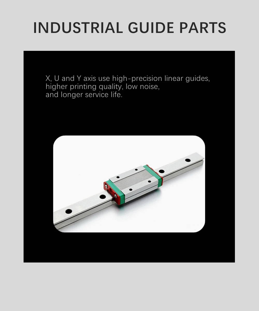 Description Picture 6 of itemNewest IDEX 3D Printer FDM Independent Dual Extruder Dual X Full Metal frame High Precision Large size DIY kit Climber-8A