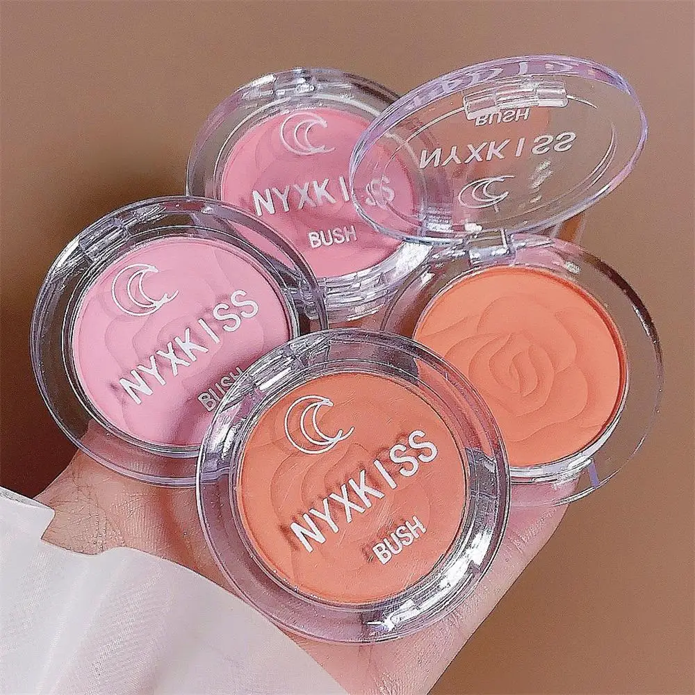 Description Picture 3 of itemNatural Cheek Tint Blush Cheek Rouge Fine Silky Powder 4 Color Rose Blush Palette Female Makeup Face Blusher Face Contouring