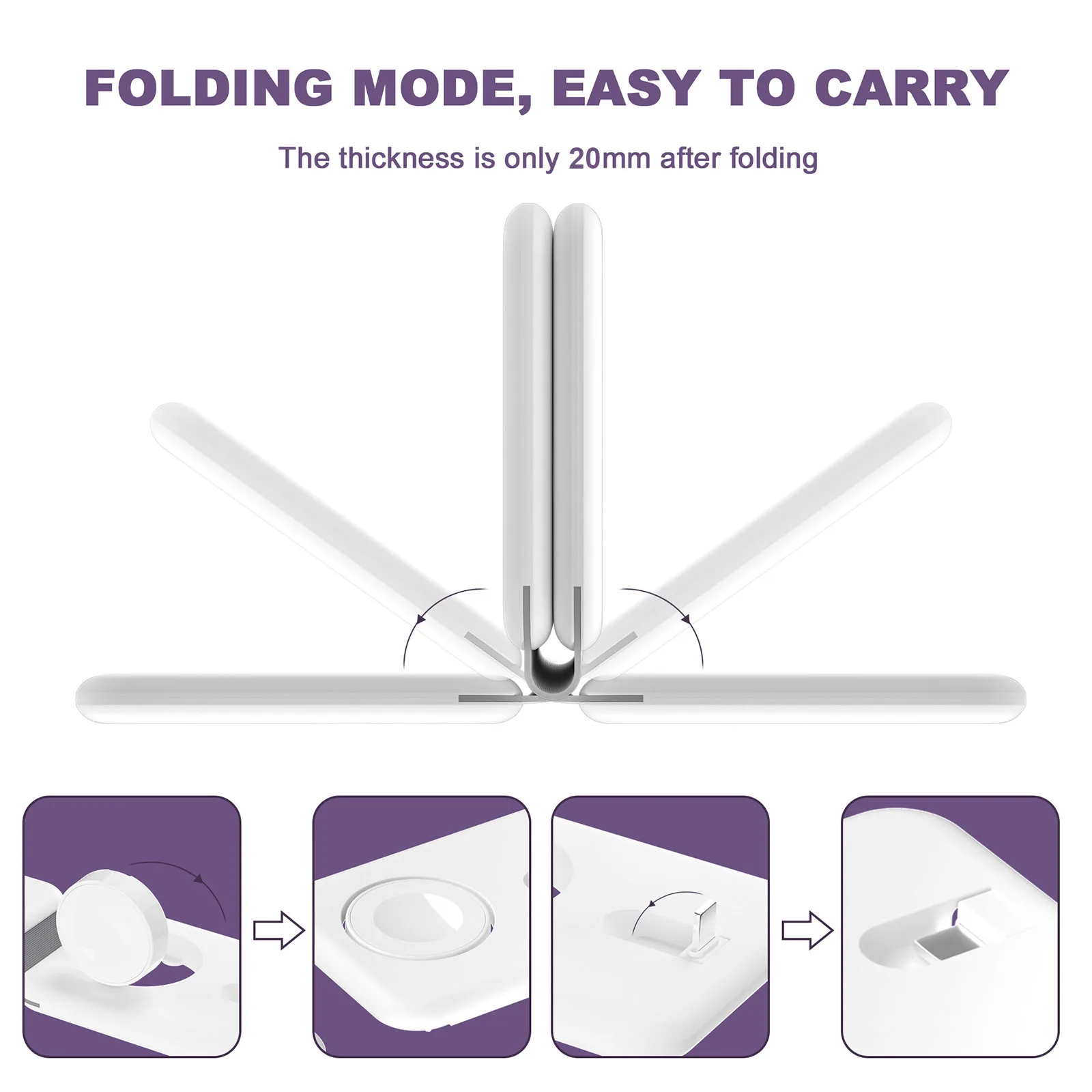 Description Picture 4 of item3 In 1 Magnetic Wireless Charger 15W Fast Foldable Charging Station For iPhone 14/13/12/11/XS/X/8 Apple Watch Series AirPods Pro