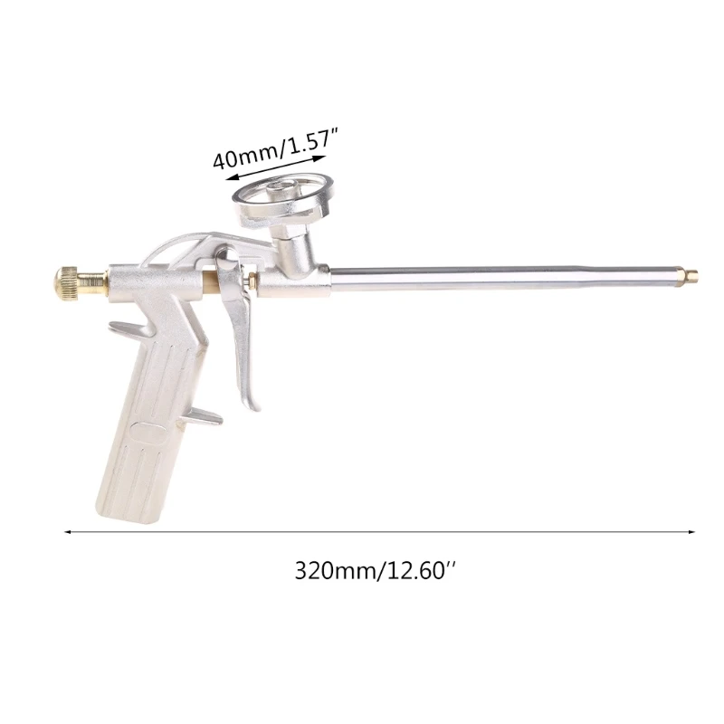 Foam Expanding Spray Gun Bubble Sealant Dispensing PU Insulating Applicator Tool Aluminum Alloy