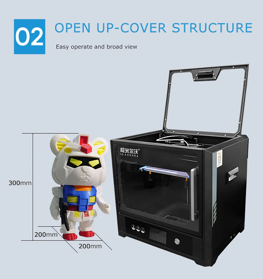 Description Picture 5 of itemJGMAKER A6 3D Printer 32-bit silent board Direct Drive Optical switch Fully Enclosed 3D Printer Meanwell Power Supply PLA TPU