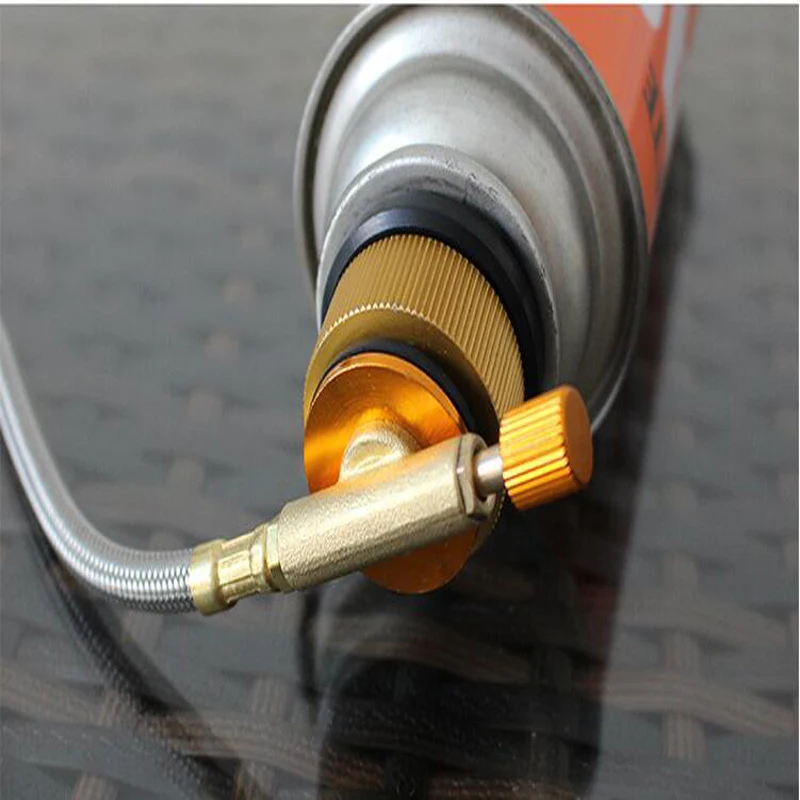 Description Picture 2 of itemOutdoor Camping Hiking Equipment Metal Stove Conversion Split Gas Furnace Connector Cartridge Tank Adapter
