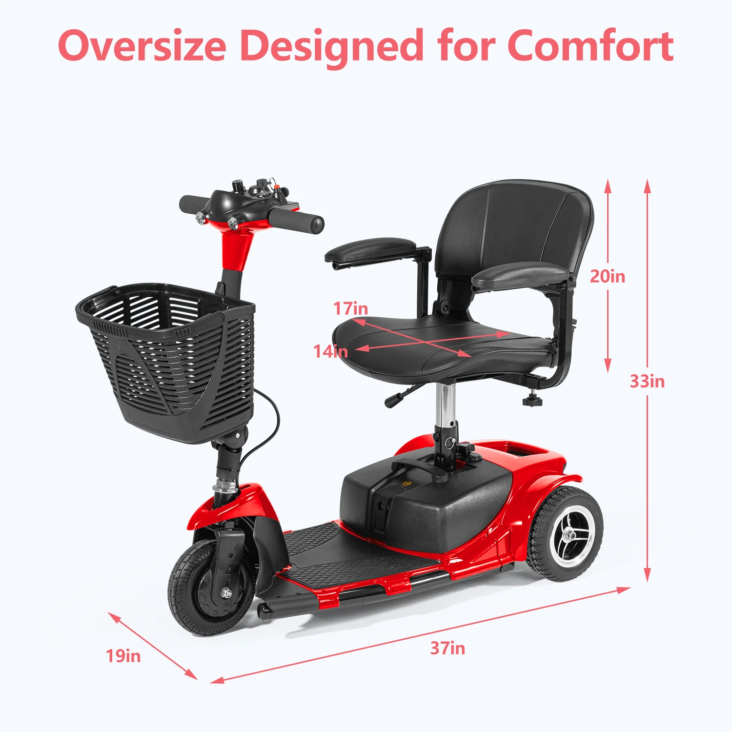 3 Wheel Red