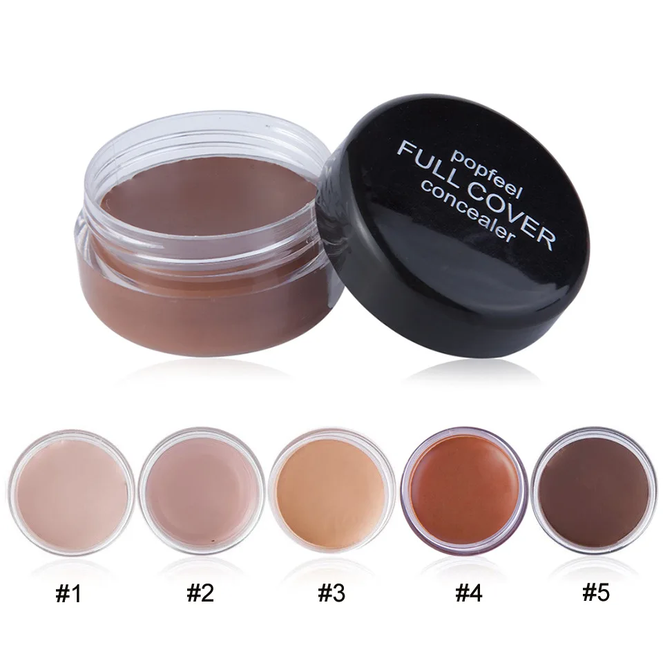 Description Picture 4 of item5 Colors Basic Liquid Concealer Face Covers Dark Circles Blemish to Brighten Skin Tone Waterproof Long Lasting Makeup Foundation