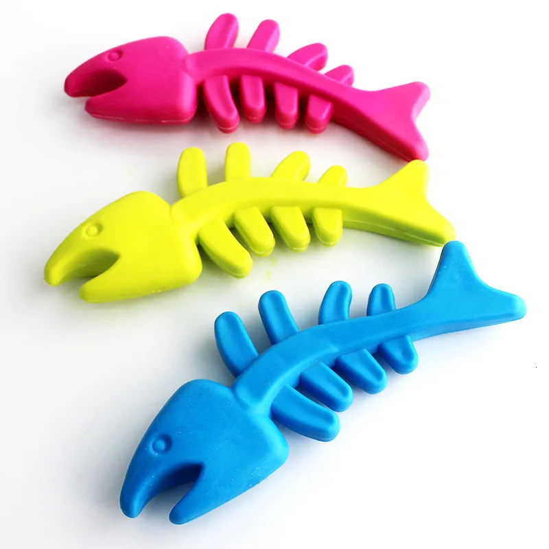 Description Picture 3 of itemFish Bone Shaped Pet Products for Small Medium Dogs TPR Outdoor Puppy Chewing Toys Clean Teeth Rubber Dog Supplies Dropshipping