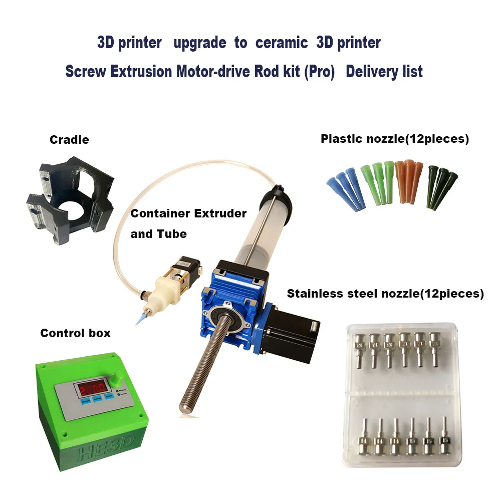 Description Picture 2 of itemCeramic 3D printer, clay printer, extruder upgrade kit, independent controller
