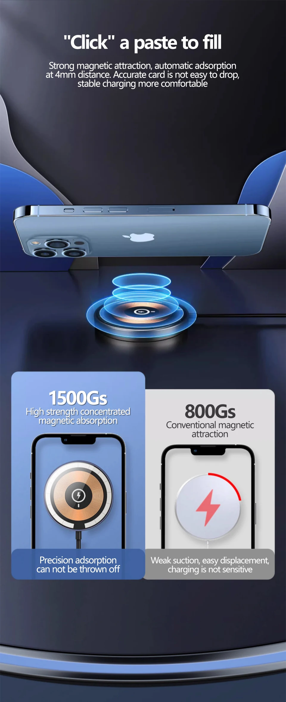 30W Type C Magnetic Wireless Charger For Samsung S22 S23 Ultra Iconic Brand Fast Charging For iPhone 15 14 13 Pro Max Wireless Charger