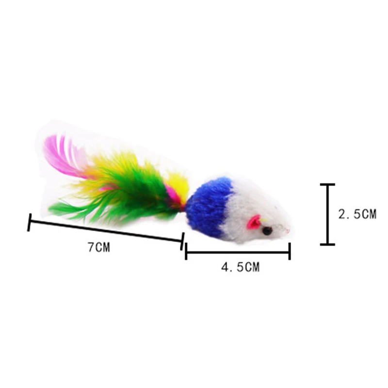 Description Picture 4 of itemPet Cat Interactive Toys Funny Cat Teaser with Feather 40CM Wooden Stick Mice Fish Chick Katten Speelgoed  chats Pet Accessories