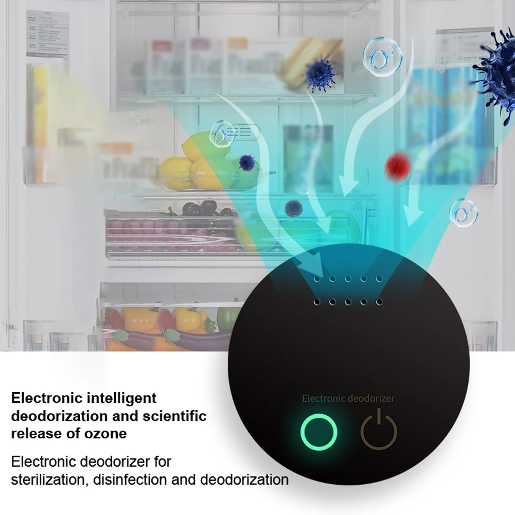Intelligent Air Purifier Ozonide Deodorant Tool Household Refrigerator Deodorant Machine Double Mode For Car Toilet