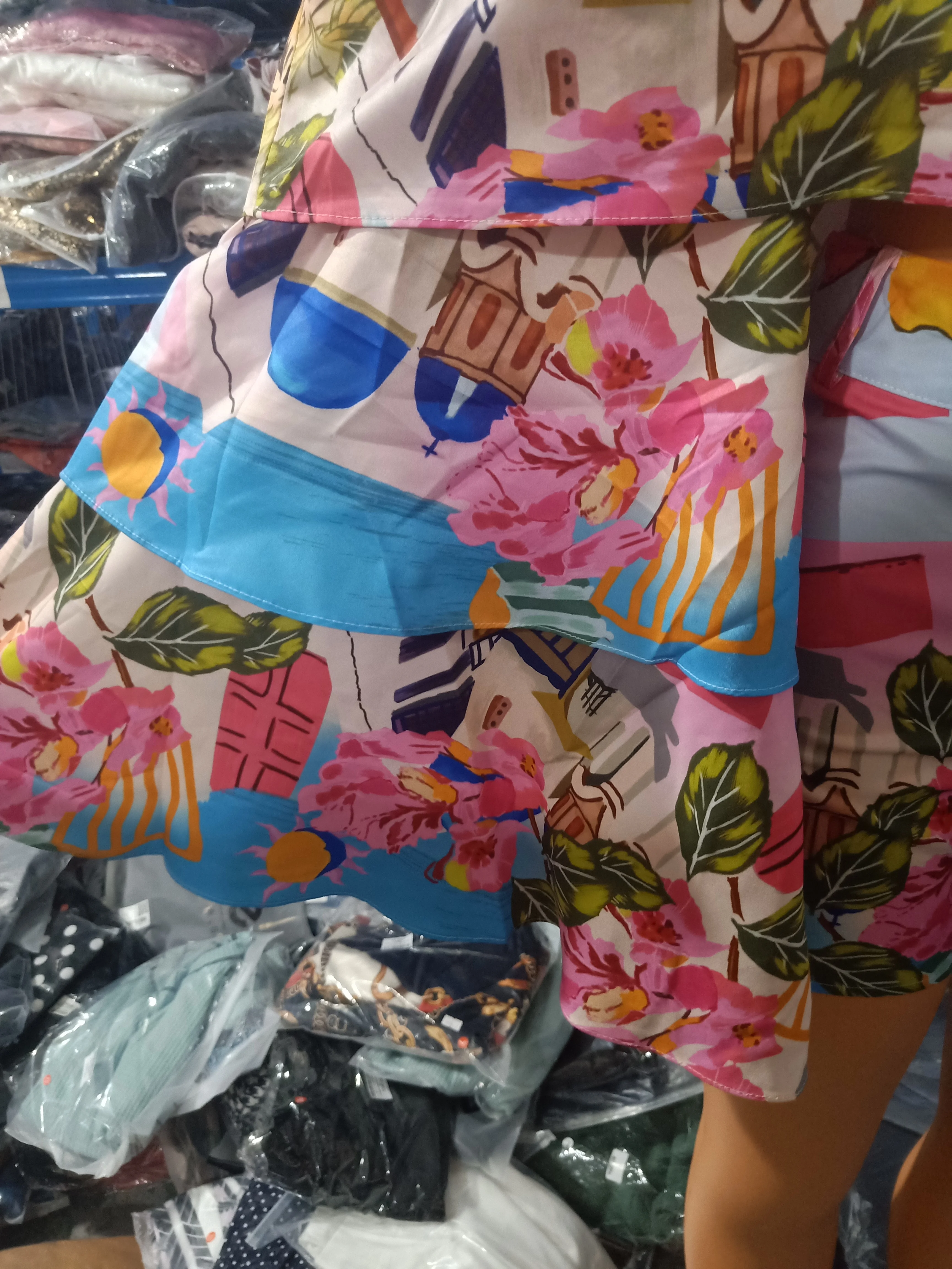 Description Picture 6 of itemFashion Summer 2023 Off Shoulder Bell Sleeve Crop Top & Shorts Set Daily Graphic Print 2 Piece Outfits Vacation Sexy Short Sets