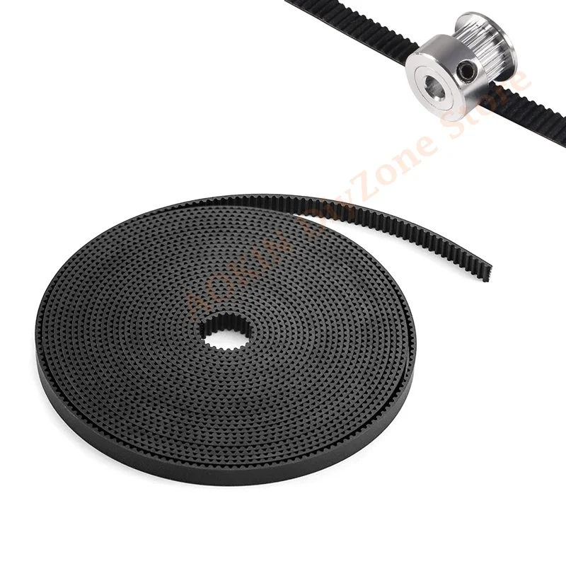 3D Printer Belt 2M 6mm Timing Belt GT2 Open Synchronous Belt for Prusa CNC