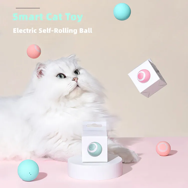 Description Picture 2 of itemElectric Cat Ball Toys Automatic Rolling Smart Cats Toys Interactive for Dog Training Self-moving Kitten Toys for Indoor Playing