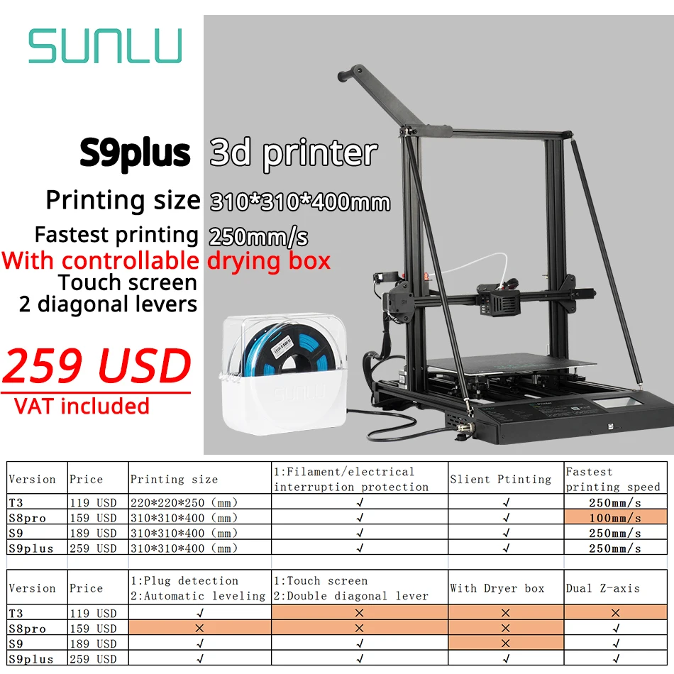 S9 Plus 3D Printer