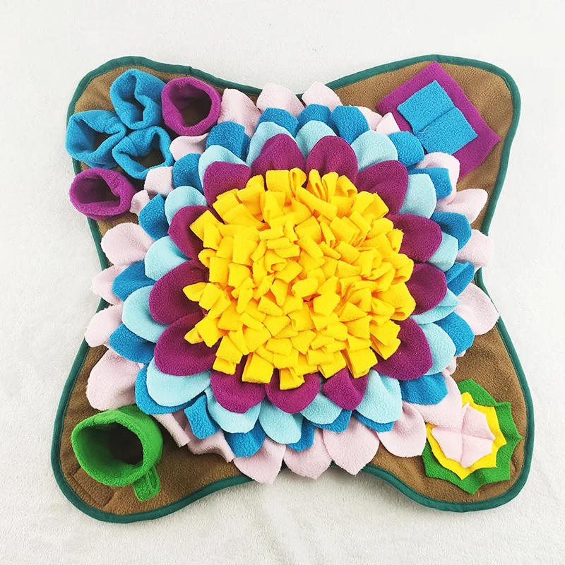 Dog Snuffle Pad Washable Nose Smell Training Sniff Mat Leak Food Slow Feeding Bowl Food Dispenser Blanket Pet Puzzle Toys Carpet