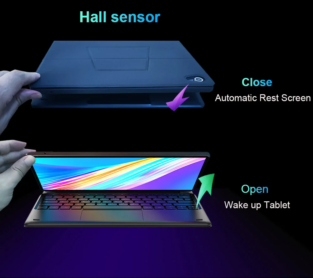 Global Version Mpad plus Deca Core 10.8 inch 2.5K FHD Screen 2560*1600 2 In 1 Tablet Android 4G LTE Tablet With keyboard