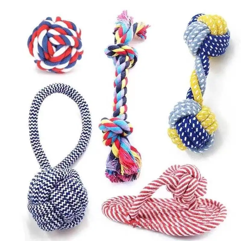 Description Picture 5 of item1 PCS Dog Carrot Toy Stuffed Cotton Rope For Pet Cleaning Teeth Durable Chew Toy Cat Resistant Braided Training Toy Pet Supplies