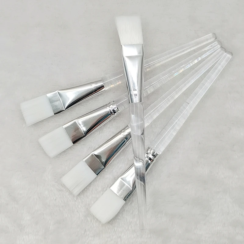 Description Picture 2 of item1/2/5pcs Facial Mask Brushes Transparent Crystal Rod Face Applicator Brush for Face Mask Application or DIY Mask  Makeup Tools