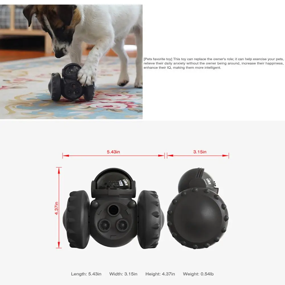 Description Picture 5 of itemNEW Pet Dog Food Dispenser Tumbler Toys Balance Car Interactive Slow Feed Iq Training Toys Pet Supplies