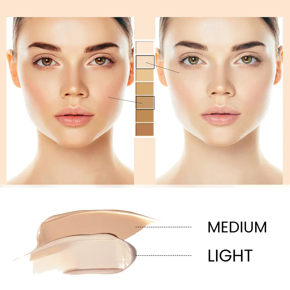 Description Picture 6 of itemCc Cream Liquid Foundation Natural Concealer Waterproof Repairing Whitening Skin Hydrating and Moisturizing Women's Cosmetics